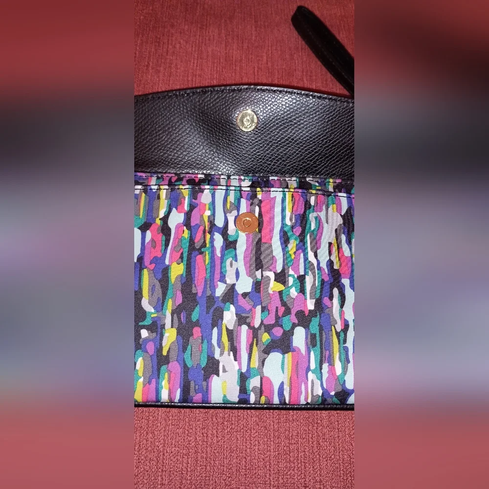 Vera Bradley Black Multiple Color Wristlet